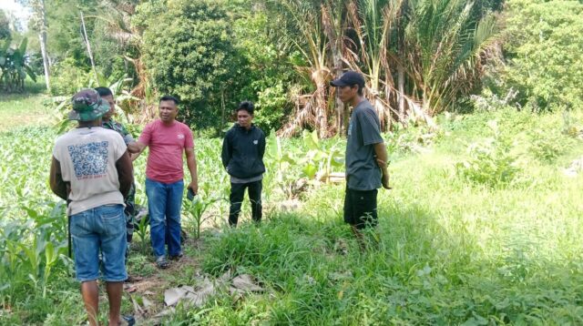 Respon Cepat Pemdes Selli dan Babinsa, Tindak Lanjuti Penyerobotan Lahan Warganya!