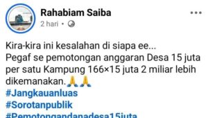 Sorotan Nasional !!! FAMI Desak Penegakan Hukum Dugaan Pemotongan Dana Desa Rp 2,49 Miliar di Pegunungan Arfak